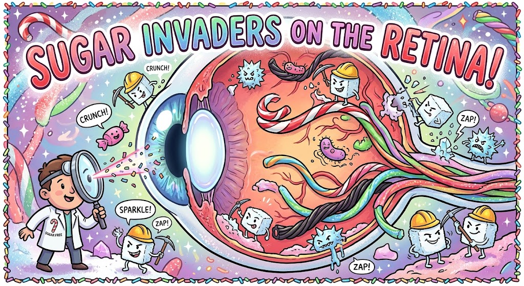 Diabetic eye illustration
