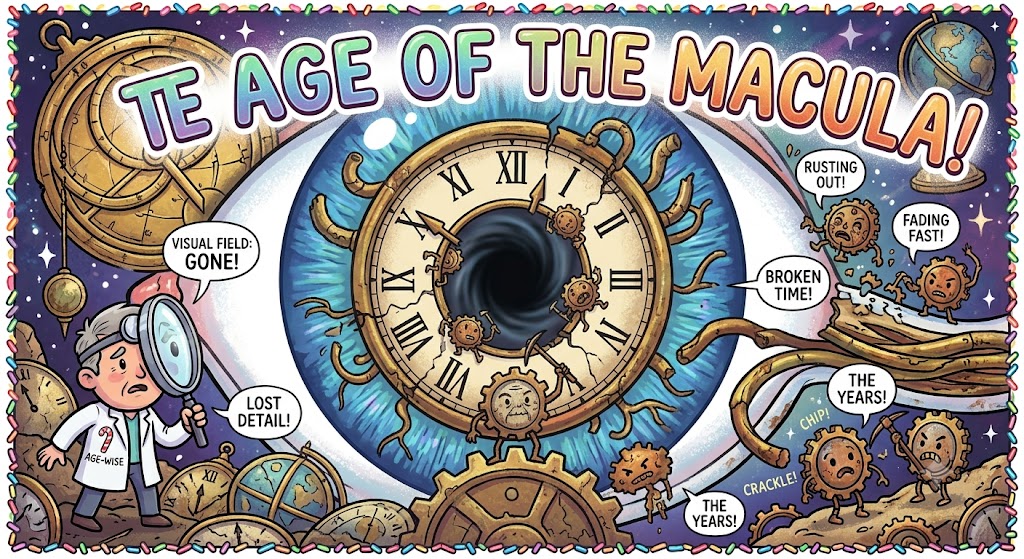 Macular degeneration illustration